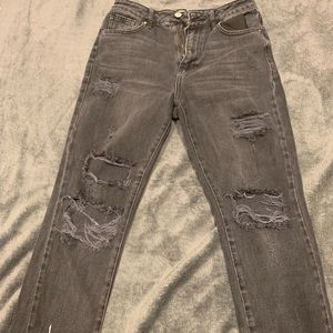 High waisted mom jeans